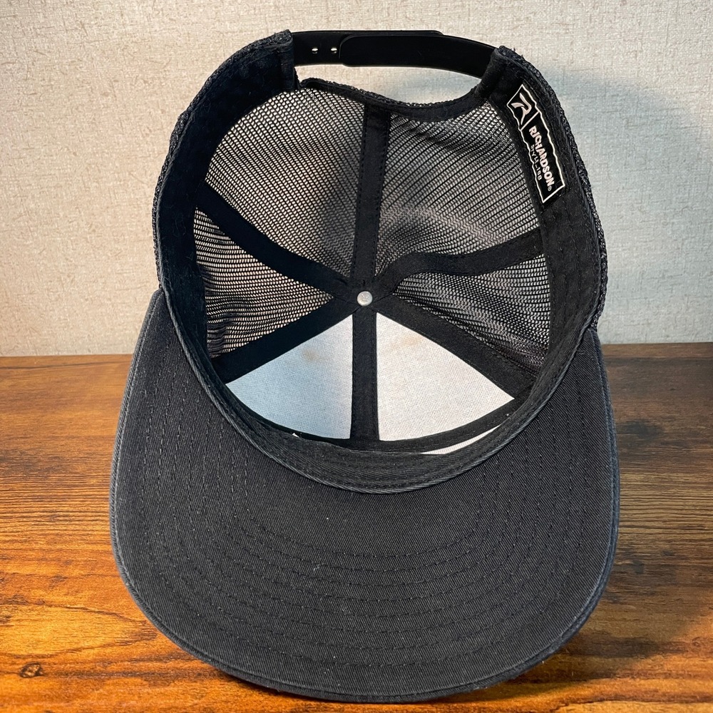 Richardson 168 Asimpa Pipeline Services APS Leather Patch Trucker Hat Snapback - Picture 5 of 9